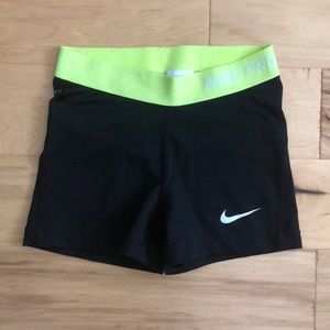 Nike pro compression shorts